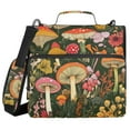thumbnail image 1 of FORMRS Zipper Binder with Shoulder Strap 1.5-inch Ring 500 Sheet Capacity File Bag, Colorful Mushroom, 1 of 5