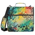 thumbnail image 1 of FORMRS Zipper Binder with Shoulder Strap 2-inch Ring 500 Sheet Capacity File Bag, Colorful Plants, 1 of 5