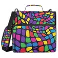 thumbnail image 1 of FORMRS Zipper Binder with Shoulder Strap 2-inch Ring 500 Sheet Capacity File Bag, Colorful Psychedelic, 1 of 5