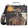 thumbnail image 1 of FORMRS Zipper Binder with Shoulder Strap 2-inch Ring 500 Sheet Capacity File Bag, Colorful Skeleton with Cloud, 1 of 5