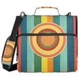 thumbnail image 1 of FORMRS Zipper Binder with Shoulder Strap 2-inch Ring 500 Sheet Capacity File Bag, Colorful Stripes, 1 of 5