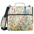 thumbnail image 1 of FORMRS Zipper Binder with Shoulder Strap 2-inch Ring 500 Sheet Capacity File Bag, Colorful Wildflowers, 1 of 5