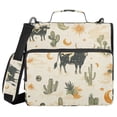 thumbnail image 1 of FORMRS Zipper Binder with Shoulder Strap 2-inch Ring 500 Sheet Capacity File Bag, Cowboy Pattern, 1 of 5
