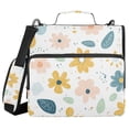 thumbnail image 1 of FORMRS Zipper Binder with Shoulder Strap 2-inch Ring 500 Sheet Capacity File Bag, Cute Floral, 1 of 5