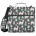 thumbnail image 1 of FORMRS Zipper Binder with Shoulder Strap 2-inch Ring 500 Sheet Capacity File Bag, Cute Llamas Pattern, 1 of 5