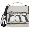 thumbnail image 1 of FORMRS Zipper Binder with Shoulder Strap 2-inch Ring 500 Sheet Capacity File Bag, Cute Puffin, 1 of 5