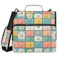 thumbnail image 1 of FORMRS Zipper Binder with Shoulder Strap 1.5-inch Ring 500 Sheet Capacity File Bag, Daisy Mosaic, 1 of 5