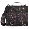 thumbnail image 1 of FORMRS Zipper Binder with Shoulder Strap 2-inch Ring 500 Sheet Capacity File Bag, Dark Gothic Floral, 1 of 5