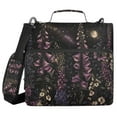thumbnail image 1 of FORMRS Zipper Binder with Shoulder Strap 1.5-inch Ring 500 Sheet Capacity File Bag, Dark Gothic Floral, 1 of 5