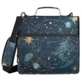 thumbnail image 1 of FORMRS Zipper Binder with Shoulder Strap 2-inch Ring 500 Sheet Capacity File Bag, Dark Star Map, 1 of 5