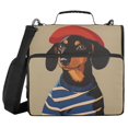 thumbnail image 1 of FORMRS Zipper Binder with Shoulder Strap 2-inch Ring 500 Sheet Capacity File Bag, Dog Artist, 1 of 5