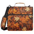 thumbnail image 1 of FORMRS Zipper Binder with Shoulder Strap 2-inch Ring 500 Sheet Capacity File Bag, Fall Pattern, 1 of 5