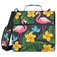thumbnail image 1 of FORMRS Zipper Binder with Shoulder Strap 2-inch Ring 500 Sheet Capacity File Bag, Flamingo Floral Pattern, 1 of 5