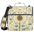 thumbnail image 1 of FORMRS Zipper Binder with Shoulder Strap 2-inch Ring 500 Sheet Capacity File Bag, Floral Birds Pattern, 1 of 5