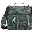 thumbnail image 1 of FORMRS Zipper Binder with Shoulder Strap 2-inch Ring 500 Sheet Capacity File Bag, Floral Forest Scene, 1 of 5