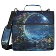 thumbnail image 1 of FORMRS Zipper Binder with Shoulder Strap 2-inch Ring 500 Sheet Capacity File Bag, Floral Occean, 1 of 5