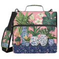 thumbnail image 1 of FORMRS Zipper Binder with Shoulder Strap 2-inch Ring 500 Sheet Capacity File Bag, Floral Vase, 1 of 5