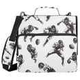 thumbnail image 1 of FORMRS Zipper Binder with Shoulder Strap 2-inch Ring 500 Sheet Capacity File Bag, Football Player Pattern, 1 of 5