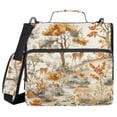 thumbnail image 1 of FORMRS Zipper Binder with Shoulder Strap 2-inch Ring 500 Sheet Capacity File Bag, Forest Pattern, 1 of 5