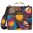 thumbnail image 1 of FORMRS Zipper Binder with Shoulder Strap 2-inch Ring 500 Sheet Capacity File Bag, Futuristic Circles, 1 of 5