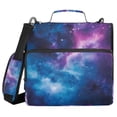 thumbnail image 1 of FORMRS Zipper Binder with Shoulder Strap 2-inch Ring 500 Sheet Capacity File Bag, Galaxy Pattern, 1 of 5