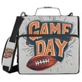 thumbnail image 1 of FORMRS Zipper Binder with Shoulder Strap 2-inch Ring 500 Sheet Capacity File Bag, Game Day, 1 of 5