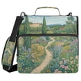 thumbnail image 1 of FORMRS Zipper Binder with Shoulder Strap 2-inch Ring 500 Sheet Capacity File Bag, Garden Scene, 1 of 5
