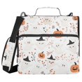 thumbnail image 1 of FORMRS Zipper Binder with Shoulder Strap 2-inch Ring 500 Sheet Capacity File Bag, Ghost Design, 1 of 5