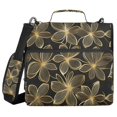 thumbnail image 1 of FORMRS Zipper Binder with Shoulder Strap 2-inch Ring 500 Sheet Capacity File Bag, Golden Elegance, 1 of 5