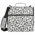 thumbnail image 1 of FORMRS Zipper Binder with Shoulder Strap 2-inch Ring 500 Sheet Capacity File Bag, Gray Leopard Pattern, 1 of 5