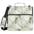thumbnail image 1 of FORMRS Zipper Binder with Shoulder Strap 2-inch Ring 500 Sheet Capacity File Bag, Gray Marble Pattern, 1 of 5