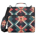 thumbnail image 1 of FORMRS Zipper Binder with Shoulder Strap 2-inch Ring 500 Sheet Capacity File Bag, Green Abstract, 1 of 5