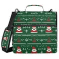 thumbnail image 1 of FORMRS Zipper Binder with Shoulder Strap 2-inch Ring 500 Sheet Capacity File Bag, Green Christmas Trees, 1 of 5