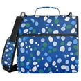 thumbnail image 1 of FORMRS Zipper Binder with Shoulder Strap 1.5-inch Ring 500 Sheet Capacity File Bag, Green Dots, 1 of 5