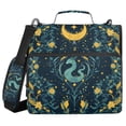thumbnail image 1 of FORMRS Zipper Binder with Shoulder Strap 2-inch Ring 500 Sheet Capacity File Bag, Green Dragon Flowers, 1 of 5