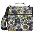thumbnail image 1 of FORMRS Zipper Binder with Shoulder Strap 2-inch Ring 500 Sheet Capacity File Bag, Green Floral, 1 of 5