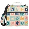 thumbnail image 1 of FORMRS Zipper Binder with Shoulder Strap 2-inch Ring 500 Sheet Capacity File Bag, Green Floral, 1 of 5