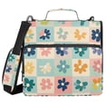 thumbnail image 1 of FORMRS Zipper Binder with Shoulder Strap 1.5-inch Ring 500 Sheet Capacity File Bag, Green Floral, 1 of 5