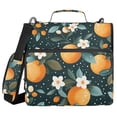 thumbnail image 1 of FORMRS Zipper Binder with Shoulder Strap 2-inch Ring 500 Sheet Capacity File Bag, Green Oranges, 1 of 5