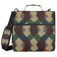 thumbnail image 1 of FORMRS Zipper Binder with Shoulder Strap 2-inch Ring 500 Sheet Capacity File Bag, Green Tartan Pattern, 1 of 5