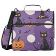 thumbnail image 1 of FORMRS Zipper Binder with Shoulder Strap 2-inch Ring 500 Sheet Capacity File Bag, Halloween Black Cat, 1 of 5