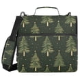 thumbnail image 1 of FORMRS Zipper Binder with Shoulder Strap 2-inch Ring 500 Sheet Capacity File Bag, Hand Drawn Christmas Trees, 1 of 5