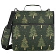 thumbnail image 1 of FORMRS Zipper Binder with Shoulder Strap 1.5-inch Ring 500 Sheet Capacity File Bag, Hand Drawn Christmas Trees, 1 of 5