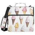 thumbnail image 1 of FORMRS Zipper Binder with Shoulder Strap 2-inch Ring 500 Sheet Capacity File Bag, Ice Cream Pattern, 1 of 5