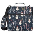 thumbnail image 1 of FORMRS Zipper Binder with Shoulder Strap 2-inch Ring 500 Sheet Capacity File Bag, Jolly Snowman, 1 of 5