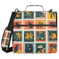 thumbnail image 1 of FORMRS Zipper Binder with Shoulder Strap 2-inch Ring 500 Sheet Capacity File Bag, Jungle Stamp, 1 of 5