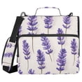 thumbnail image 1 of FORMRS Zipper Binder with Shoulder Strap 2-inch Ring 500 Sheet Capacity File Bag, Lavender Pattern, 1 of 5