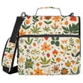 thumbnail image 1 of FORMRS Zipper Binder with Shoulder Strap 2-inch Ring 500 Sheet Capacity File Bag, Leaves Pattern, 1 of 5