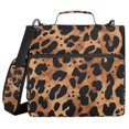thumbnail image 1 of FORMRS Zipper Binder with Shoulder Strap 2-inch Ring 500 Sheet Capacity File Bag, Leopard Pattern, 1 of 5
