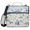 thumbnail image 1 of FORMRS Zipper Binder with Shoulder Strap 2-inch Ring 500 Sheet Capacity File Bag, Light Blue Mountain, 1 of 5